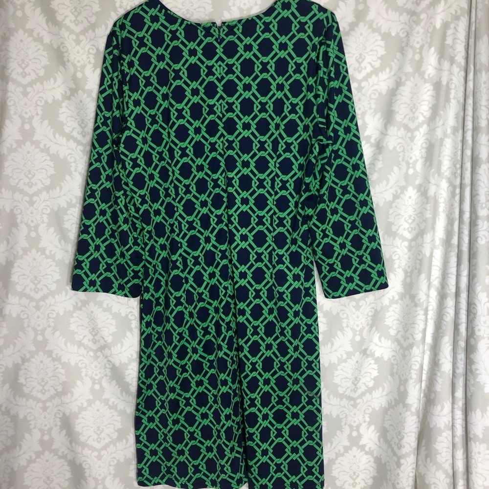Julie Brown Geometric Print Dress L NWT